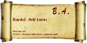 Bankó Adrienn névjegykártya